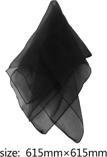 Larcele 12 Pieces Juggling Dance Scarf for Performance Prop Accessory 24 x 24 inches WDSJ-02