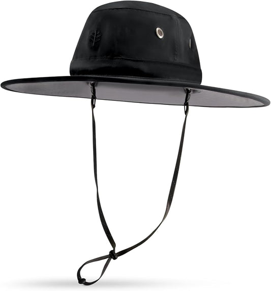 Men's Shapeable Wide Brim Hat - UPF 50 Sun Protection - Maximum Coverage on Your Next Adventure - Sun Fearless Leo Hat