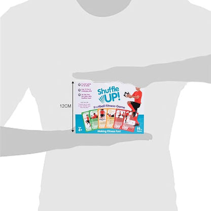 Shuffle Up Soccer Card Games - 70+ Fun & Active Skills Cards for Kids, Fitness Cards Develop Fundamentals, Stamina & Strength, Easy to Play for Kids | Multiple Skills Level Card Include 2 Dices