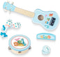 Kids Guitar for Girls, Wooden Musical Instruments Toys with Ukulele, Tambourine, Maracas, Harmonica, Mini Band Sets for Toddlers 2 3 Years Old Birthday Gift (Blue for Boys)