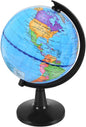 Rotating World Globe 4 Inch Spinning Earth Globe with Stand for Kids Learning Geography Classroom Education or Office Home Decorations