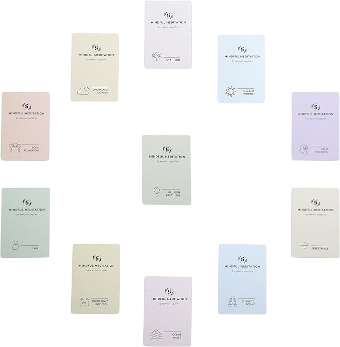 Special Supplies 101 Mindfulness & Meditation Cards Daily Self Care Kit for Stress & Anxiety Relief Relaxation Gifts for Teens and Adults Motivational Cards for Women with Positive Affirmations
