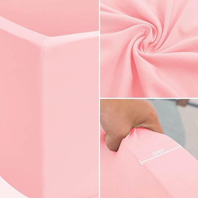 Extra Large Foam Ball Pit for Toddlers Kids Square Soft Ball Pool Ideal Gift Play Toy for Children (Pink)