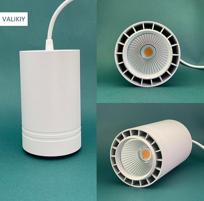 Hanging Grow Light 40W Large, Full Spectrum Warm White Color Plant Lamp, 120V Plug-in with Timer, 15FT Fabric Power Cord, Decorative Pendant Plant Light for Indoor Plants, Flowers …