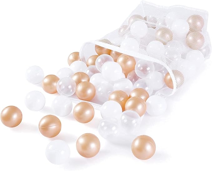 Realhaha Ball Pit Balls 50 100 200 500 Play Balls Plastic Balls for Baby Girls Toddlers Kids Play Tent Pool Playhouse Playpen Party Decoration