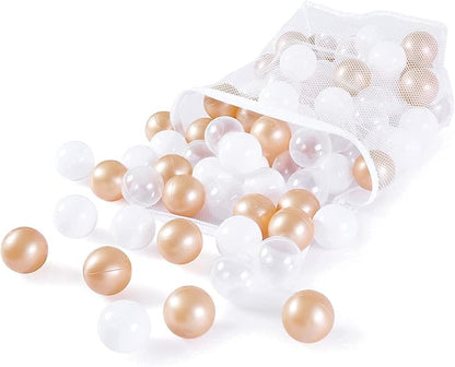 Realhaha Ball Pit Balls 50 100 200 500 Play Balls Plastic Balls for Baby Girls Toddlers Kids Play Tent Pool Playhouse Playpen Party Decoration
