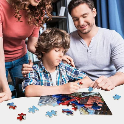 60 Piece Educational Puzzles for Kids Ages 4-8 Jigsaw Puzzle Games in Reusable Metal Box, Learning Toys with Extra Thick Safe Pieces for Boys & Girls