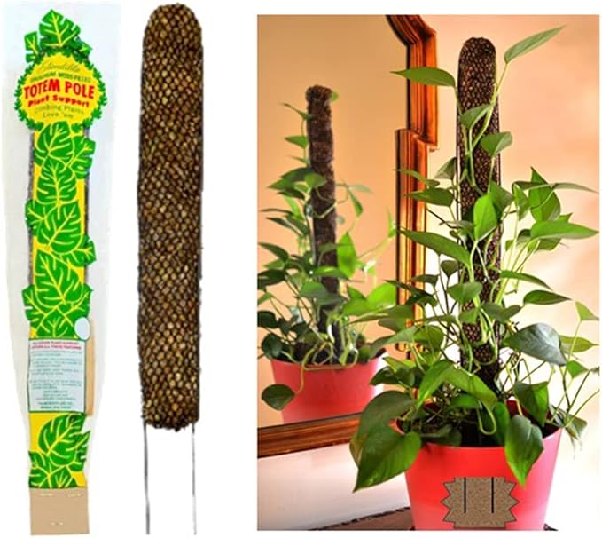 Mosser Lee Sphagnum Moss Pole for Indoor Plants, Monstera Moss Pole, Plant Pole Made in USA - Ideal for Climbing Plants, Enhances Plant Growth & Stability - 12" Height