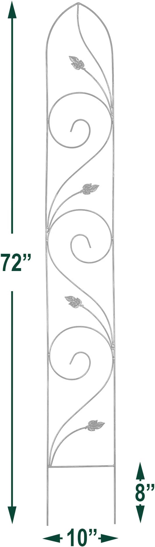 Arcadia Garden Products TR06 Autumn Leaf Trellis, Bronze, 6'x10
