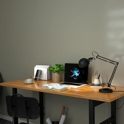 60"x24" Adjustable Height Workbench, Work Table, Heavy-Duty Chipboard Work Table, for Garage, Workshop, Office