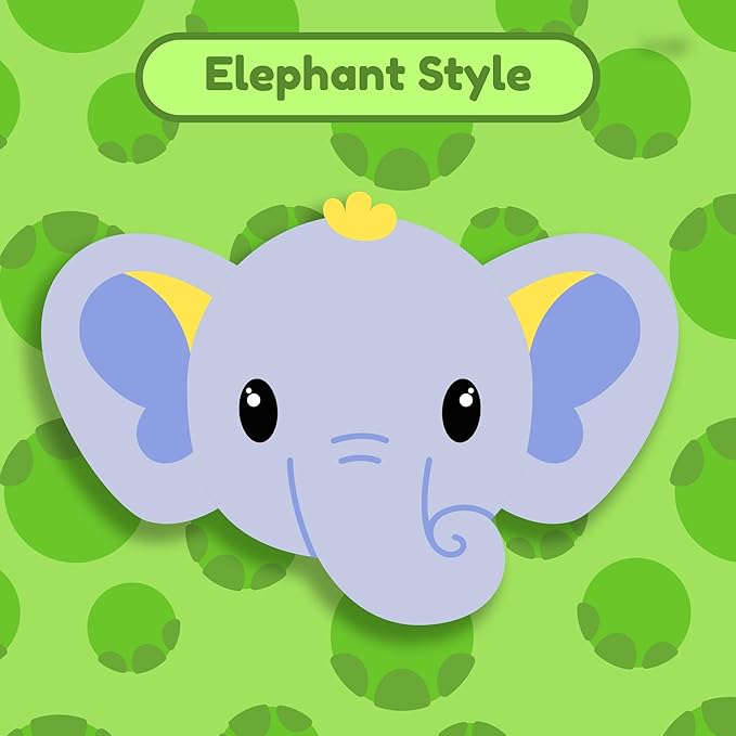 Baby Doll Stroller for Toddlers 1-3, Pillow Animal Toy Stoller for Dolls, Green Folding Baby Toy Stroller for Dolls, Foldable Baby Stroller Toy for Girls, for Kids (Elephant)