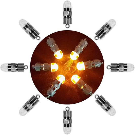 SumDirect Pack of 30 LED Mini Non-Blinking Lights for Paper Lanterns Balloons Floral Wedding Halloween Christmas Party Decoration Centerpieces (30, Orange Yellow)