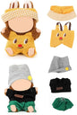 (2 Set) XMBYGY Doll Clothes for Labubu(for 17/15cm Standing/Sitting Doll)(NO Doll) - Accessories Clothes Dress up for Dolls Outfit Included Figures Clothing and Hat for Girl Woman (LB49+LB48)