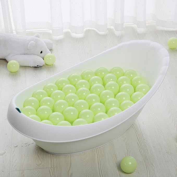 PlayMaty Ball Pit Balls - 2.75inches Plastic Phthalate & BPA Free Balls Crush Proof Stress Balls Swim Pit Fun Toy with Storage Bag for Baby Playhouse Birthday Party DecorationPack of 50