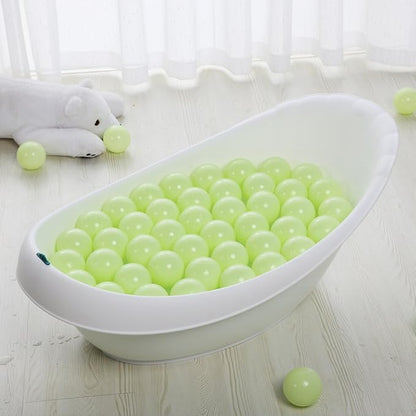 PlayMaty Ball Pit Balls - 2.75inches Plastic Phthalate & BPA Free Balls Crush Proof Stress Balls Swim Pit Fun Toy with Storage Bag for Baby Playhouse Birthday Party DecorationPack of 50