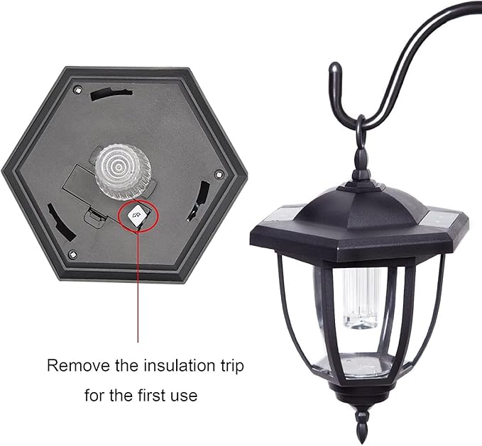 MAGGIFT 34 Inch Hanging Solar Lights Outdoor Waterproof Solar Garden Lights with 2 Shepherd Hooks Landscape Lighting for Lawn Patio Yard Pathway Driveway,2 Pack