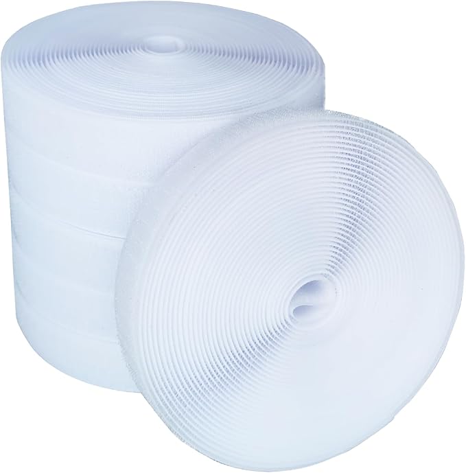 6 Rolls 156 Feet Carpet Marker Strips for Classroom Back to School Decorations Nylon Carpet Strip for School Preschool Supplies Daycare Office (White)