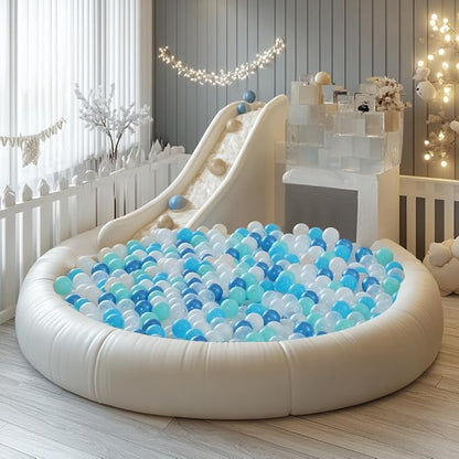 Realhaha Ball Pit Balls 50 100 200 500 Play Balls Plastic Balls for Baby Girls Toddlers Kids Play Tent Pool Playhouse Playpen Party Decoration