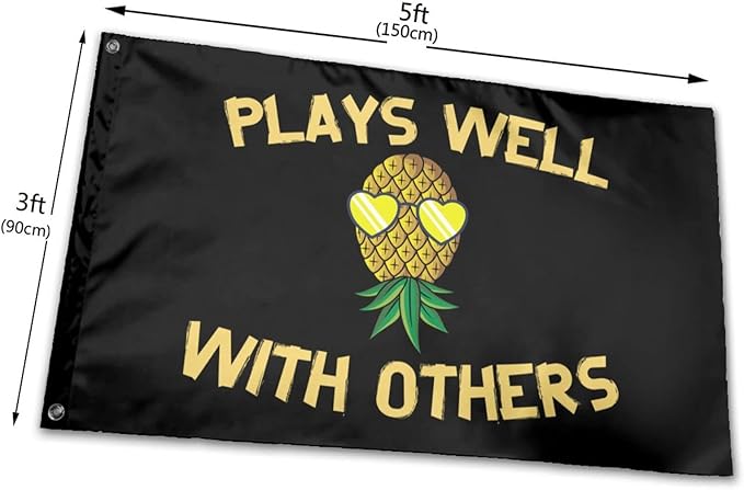 Upside Down Pineapple Flag 3x5 Ft Indoor/Outdoor Yard Garden Lawn Holiday Decoration Banner Sign