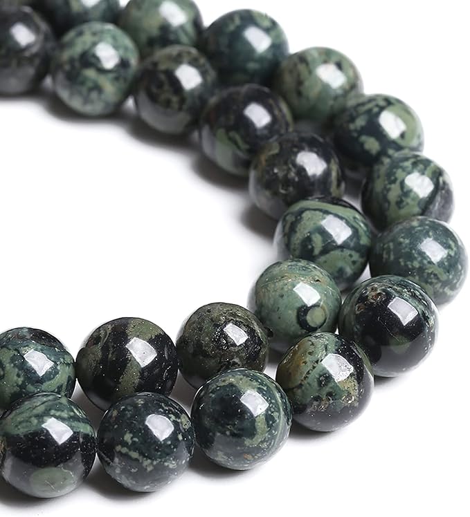 6MM 57PCS Natural Stone Kambaba Jasper Loose Beads for Jewelry Making DIY Bracelet Necklace