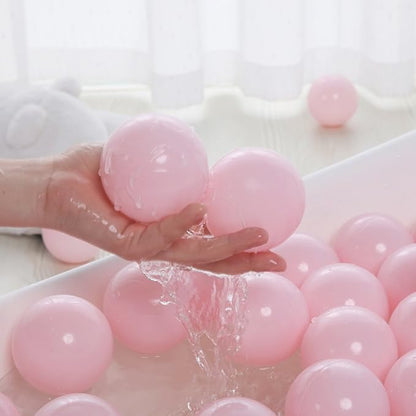 PlayMaty Ball Pit Balls - 2.75inches Plastic Phthalate & BPA Free Balls Crush Proof Stress Balls Swim Pit Fun Toy with Storage Bag for Baby Playhouse Birthday Party DecorationPack of 50