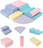 Merax Climbing Toys for Toddlers, Soft Climb and Crawl Playset Indoor Baby Soft Foam Blocks for Climbing, Crawling, 6-Piece