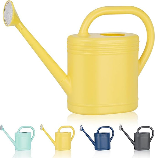 2 Gallon Watering Can for Indoor Plants, Garden Watering Cans for Outdoor Plant House Flower, Modern Plant Watering Can Large Long Spout with Sprinkler Head