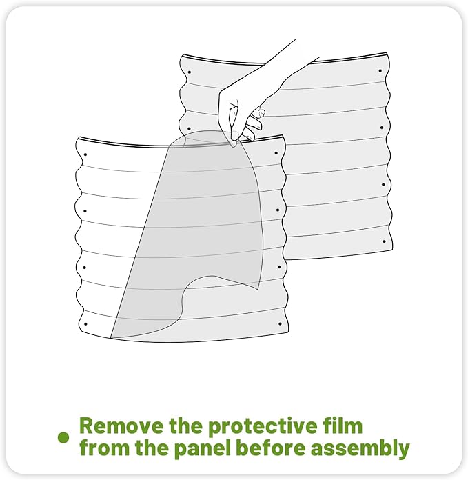 SnugNiture Galvanized Raised Garden Bed, 4x2x1ft Oval Metal Planter Box for Planting Outdoor Plants Vegetables