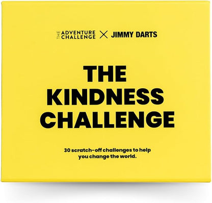 The Kindness Challenge – 30 Scratch-Off Acts of Kindness Cards | Fun & Meaningful Game for Families, Friends & Groups | Icebreaker & Team-Building Activity | Inspired by Jimmy Darts