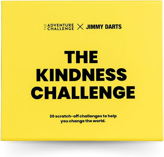 The Kindness Challenge – 30 Scratch-Off Acts of Kindness Cards | Fun & Meaningful Game for Families, Friends & Groups | Icebreaker & Team-Building Activity | Inspired by Jimmy Darts