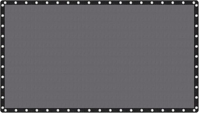 VICLLAX Shade Fabric Sun Shade Cloth Privacy Screen with Grommets for Patio Garden Pergola Cover Canopy 20x36 FT, Grey