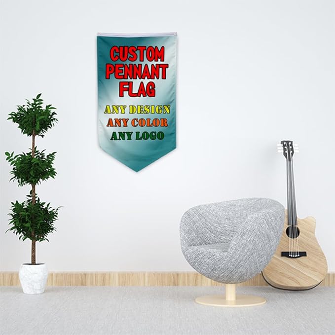 Customizable Games Funny Family Personalized Swallowtail flag Garden house banner Decor Double Stitched Polyester with Brass Grommets (Pennant, 30x50in)