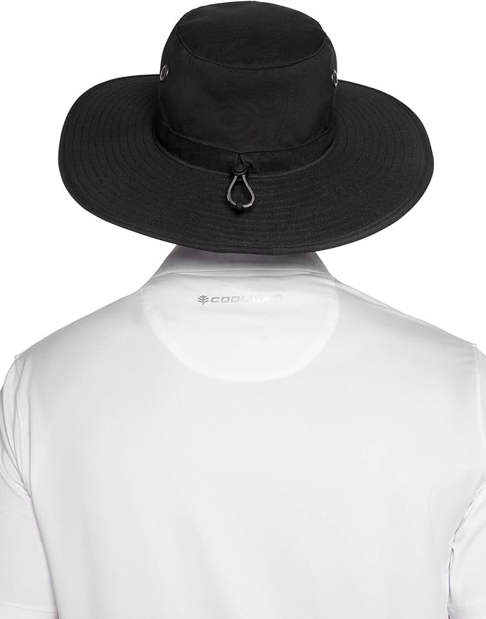 Men's Shapeable Wide Brim Hat - UPF 50 Sun Protection - Maximum Coverage on Your Next Adventure - Sun Fearless Leo Hat
