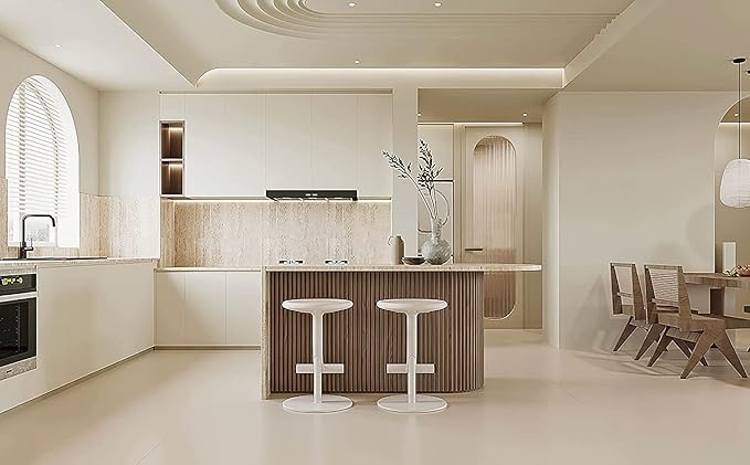 Dimoon 236''x23.6'' Cream Skin Peel and Stick Wallpaper Contact Paper Modern Self Adhesive Wall Paper Removable Renter Friendly Textured Solid Color Cabinet Vinyl Roll (236''x23.6'',Cream Skin)