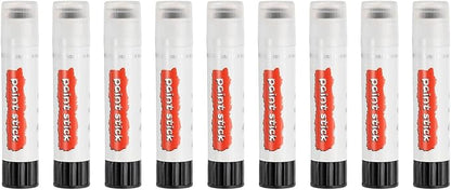 PATIKIL Solid Tempera Paints, 9 Pcs Washable Quick Drying Paint Sticks Paint Pens for Artists Beginners Art Supplies, Black