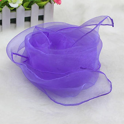 Larcele 12 Pieces Juggling Dance Scarf for Performance Prop Accessory 24 x 24 inches WDSJ-02