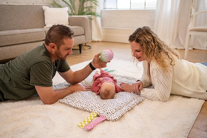 Manhattan Toy Wimmer Seek & Explore Double-Sided Tummy Time Mat for Infants and Toddlers