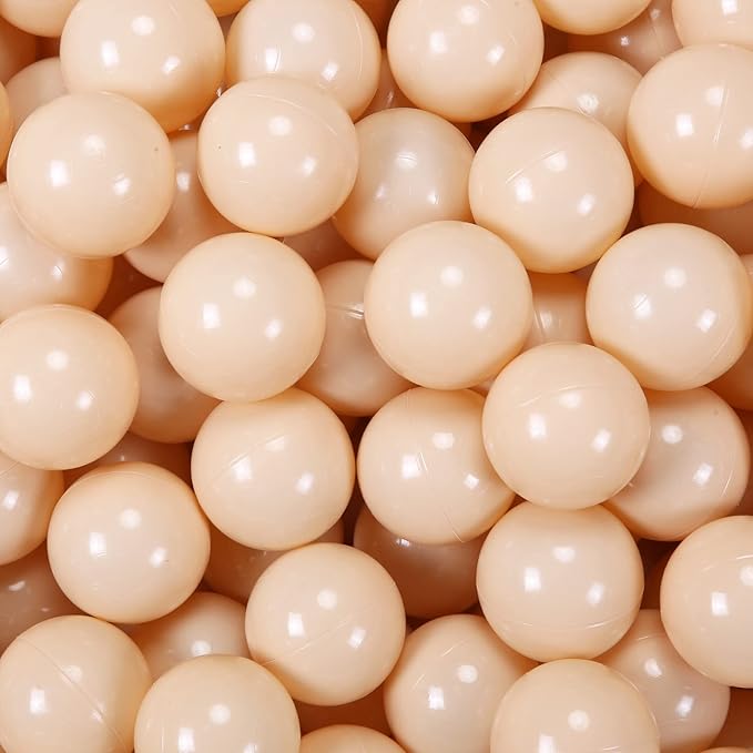 PlayMaty Ball Pit Balls - 2.75inches Plastic Phthalate & BPA Free Balls Crush Proof Stress Balls Swim Pit Fun Toy with Storage Bag for Baby Playhouse Birthday Party DecorationPack of 50