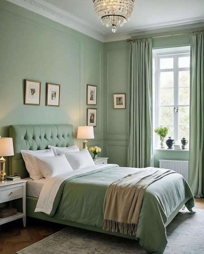 Dimoon 590''x17.7'' Green Peel and Stick Wallpaper Contact Paper Modern Self Adhesive Wall Paper Removable Renter Friendly Textured Solid Color Shelf Cabinet Vinyl Roll (590''x17.7'',Light Green)