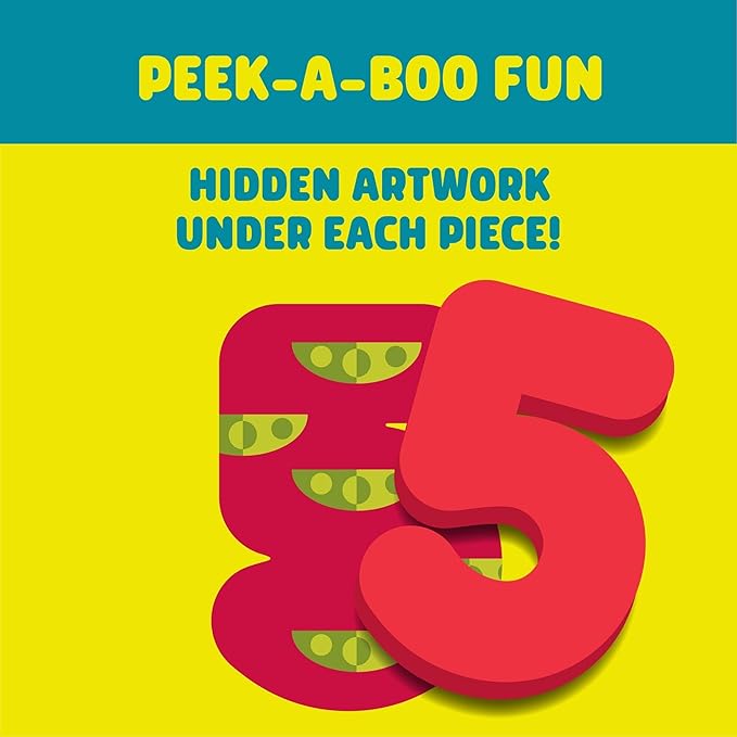 Chuckle & Roar Wooden Puzzle ABC and 123 Theme 2 Pack