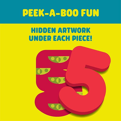 Chuckle & Roar Wooden Puzzle ABC and 123 Theme 2 Pack