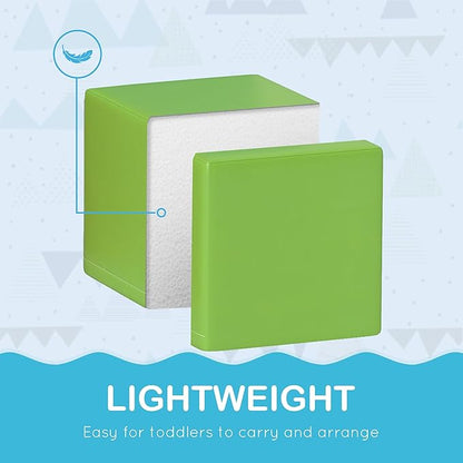 Soozier 12 Piece Soft Play Blocks Soft Foam Toy Building and Stacking Blocks Compliant Learning Toys for Toddler Baby Kids Preschool, Contemporary