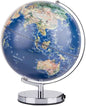 Decorative Globe with LED Light, 9.84"/11.81" HD Geographic Globe, Chinese & English Relief Map for Students & Teaching, Rotating Stand