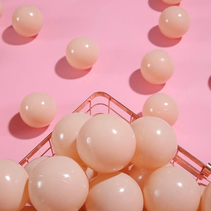 PlayMaty Ball Pit Balls - 2.75inches Plastic Phthalate & BPA Free Balls Crush Proof Stress Balls Swim Pit Fun Toy with Storage Bag for Baby Playhouse Birthday Party DecorationPack of 50