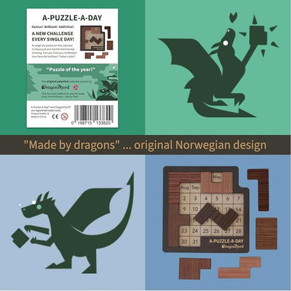 A-Puzzle-A-Day Deluxe: The Original Daily Calendar Puzzle with 365+ Challenges for Every Day of The Year, by DragonFjord
