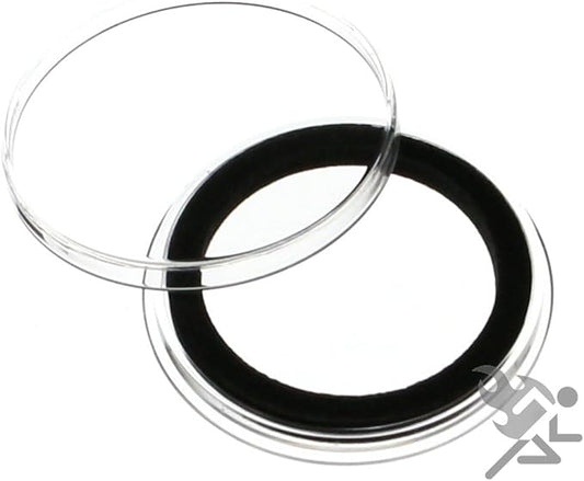 (5) Air-tite 32mm Black Ring Coin Holder Capsules for 1oz American Gold Eagles and 1oz Gold Krugerrands & Kangaroos