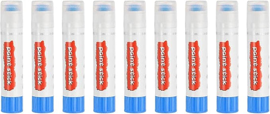 PATIKIL Solid Tempera Paints, 9 Pcs Washable Quick Drying Paint Sticks Paint Pens for Artists Beginners Art Supplies, Blue