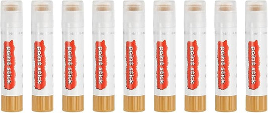 PATIKIL Solid Tempera Paints, 9 Pcs Washable Quick Drying Paint Sticks Paint Pens for Artists Beginners Art Supplies, Yellow Ochre