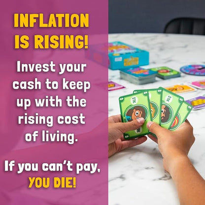 ANGEL STUDIOS Inflation Monster Card Game | Educational Card Game for Kids Ages 8+ | Family Board-Game | Learn Money, Math, Investing, & Inflation | 2-4 Players | Tuttle Twins