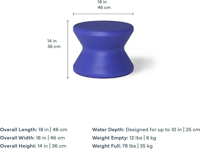 Ledge Lounger Signature Side Table - In-Pool Table for Ledges up to 10" Deep - Indoor/Outdoor All-Weather Table for Porch, Patio, Garden, Backyard, Pool and Beach (Granite Gray)